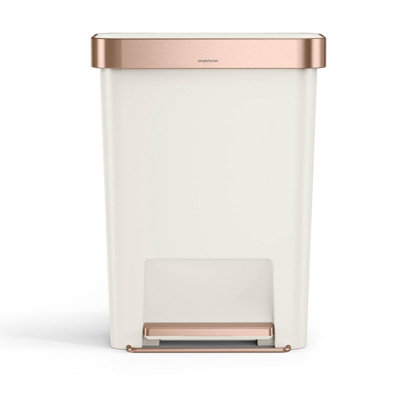 simplehuman 12gal Soft-Close Step-On Can