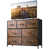 Rustic Brown Wood Grain Print selected
