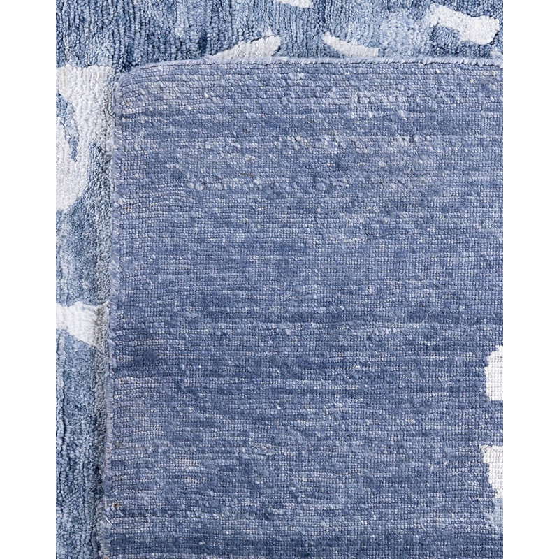 Overdyed One-of-a-Kind Rectangle 9'2" X 12'2" Hand Knotted Area Rug