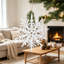 Ensemble de 6 crochets décoratifs en forme de flocon de neige en forme d'arbre de Noël suspendu 6,1 x 1,8 x 6,3 pouces pour des décorations de fêtes-1646830097