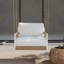 Balancelle d'extérieur avec structure en aluminium et corde tissée, chaise longue suspendue moderne à 1 personne pour porche, balcon et jardin