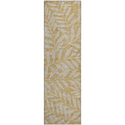 Premium Machine Washable Prisco Gold Rug