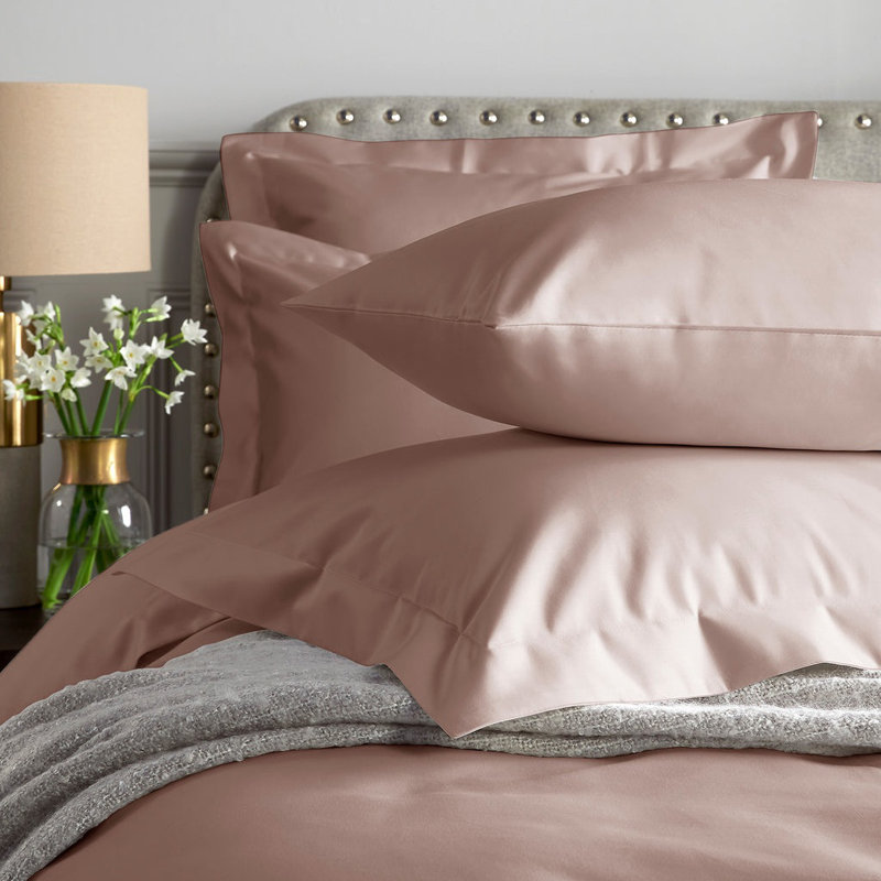 1000 Thread Count Sateen Oxford Pillowcase, Pink