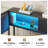Twin Size Corner Bed With Hydraulic Storage,Twin Daybed With Bookcase And Charging Station,Lift Up Storage Bed Frame With Upholstered Headboard And Led Lights,Metal Platform Storage Bed,Black-1105424869-1095588268