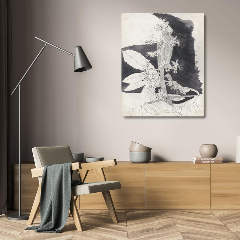«Plant Study» par Carel Adolph Lion Cachet - Art mural sur toile tendue avec châssis, H 24 po x l 17 po