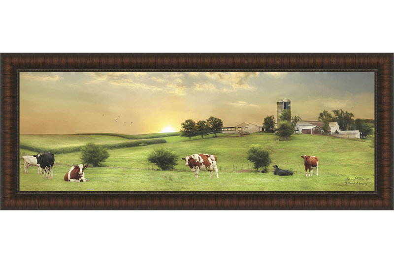 « béni matin », reproduction de peinture à l’acrylique encadrée
