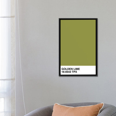« golden lime 16-0543 tpx », impression sur toile
