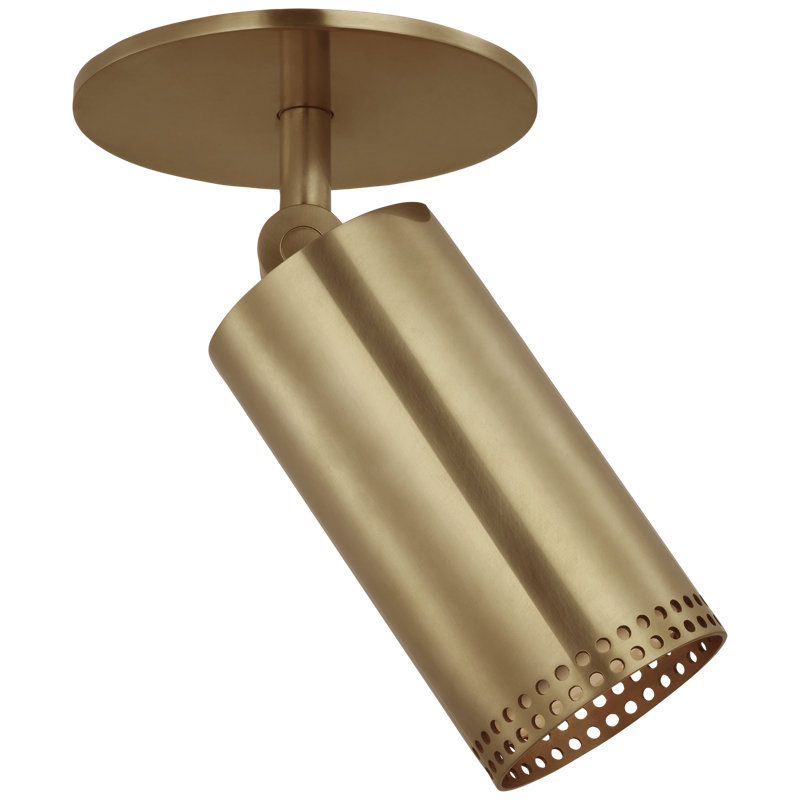 Kelly Wearstler 1 - Light LED Spotlight, Antique-Burnished Brass