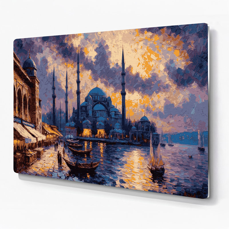 Art mural mauve en villes, Turquie, Turquie, H 11 po x l 14 po