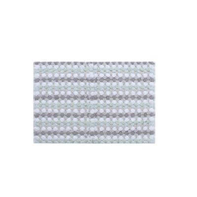 Macek 100% Cotton Bathroom Rug, Non Slip & Water Absorbent Soft Shaggy Mat