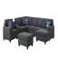 Canapé modulaire 8 pièces avec repose-pieds 8 pièces-657107616