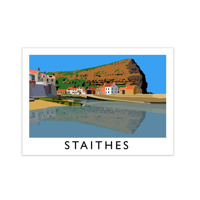 Staithes by Richard O'Neill - Print, 594 cm H x 814 cm W