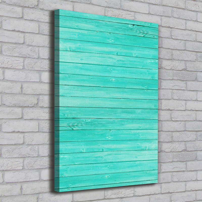 Green Boards - Wrapped Canvas Print