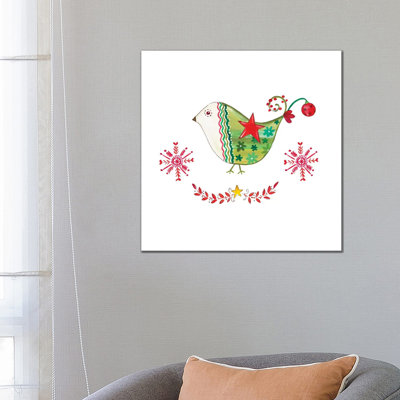 Christmas Dove I by Ani Del Sol - Wrapped Canvas Print