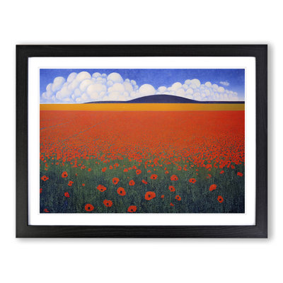 Captivating Poppy Field Flowers - Single Picture Frame Print