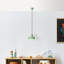 Lustre élégant en forme de menthe avec hauteur réglable, structure en métal, plaque de base de 7,5 po x 5,1 po, hauteur totale: 8,3 po à 42,5 po | Douille E26, 40 W maximum | Luminaire moderne pour le décor du salon et de la salle à manger-606467818-606467819