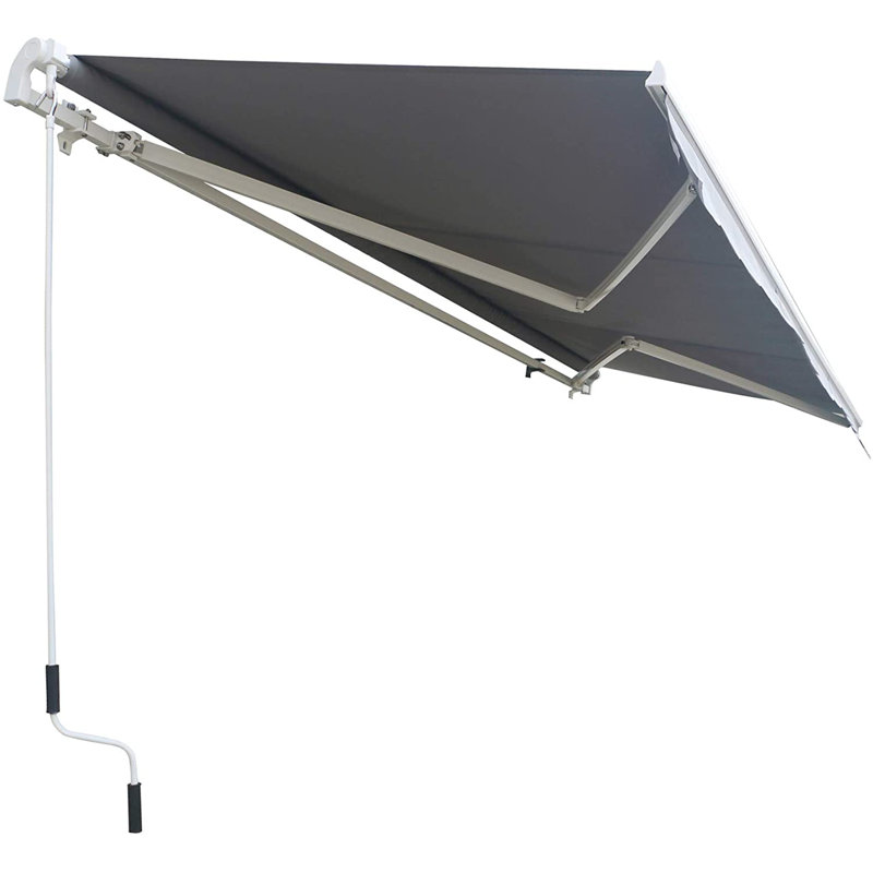 Sonakshi 2.5m W x 3m D Retractable Patio Awning, Grey