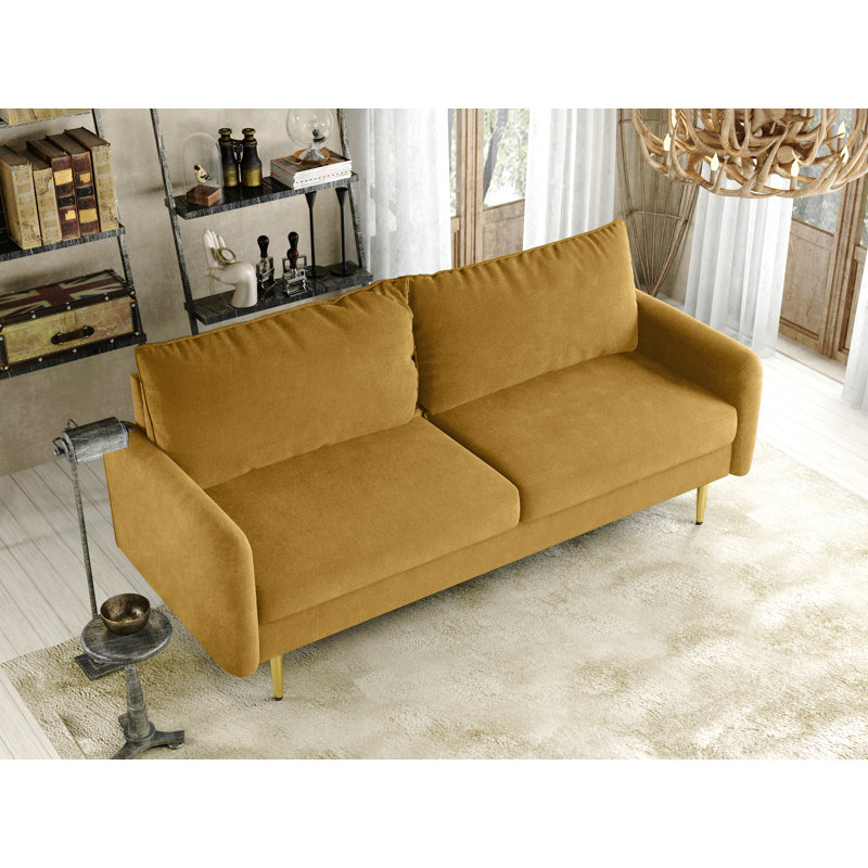 Siniard 70'' Upholstered Sofa, Ginger 100% Polyester, 33.1" H X 70" W X 31.7" D