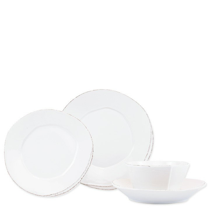 Assiette à salade Lastra, Blanc