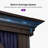 PURPLE LEAF 20' W x 12' D Hardtop Gazebo Outdoor Metal Roof Sun Shade Tent with Curtains and Netting Patio Canopy Permanent Pavilion