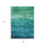 Tapis d'extérieur lavable abstrait bleu sarcelle 3 pi x 5 pi