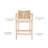 Caedon Gianni Rattan Upholstered Counter Stool-1565020266
