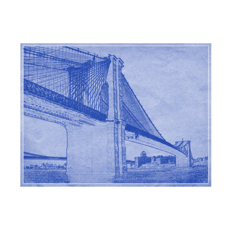 Art sur toile, "Marcus Jules Bridge", H 35 po x l 47 po
