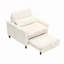 Fauteuil confortable pour petit appartement avec balcon et canapé-lit-1271085332