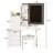Vanity Desk With Led Mirror Lights And Power Outlet Charging Station