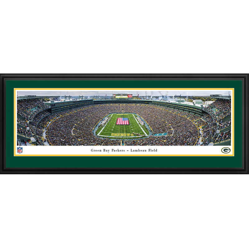 Green Bay Packers, End Zone - Deluxe Frame