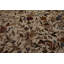 Tapis brun en laine noué à la main de conception unique 8 pi x 9 pi 10 po