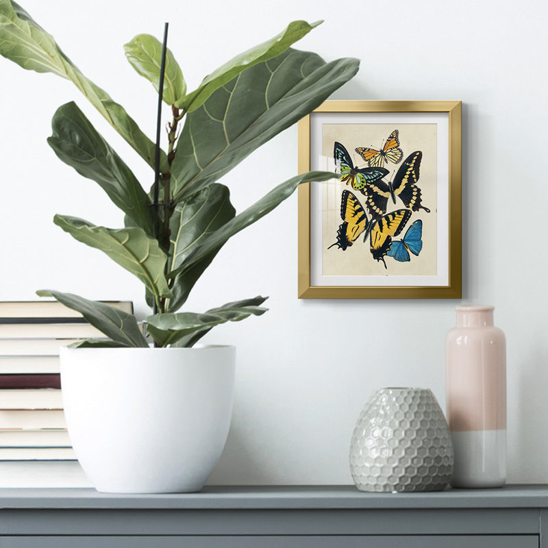 «Rising Above II», reproduction encadrée, Papier avec cadre doré, Oui, Blanc