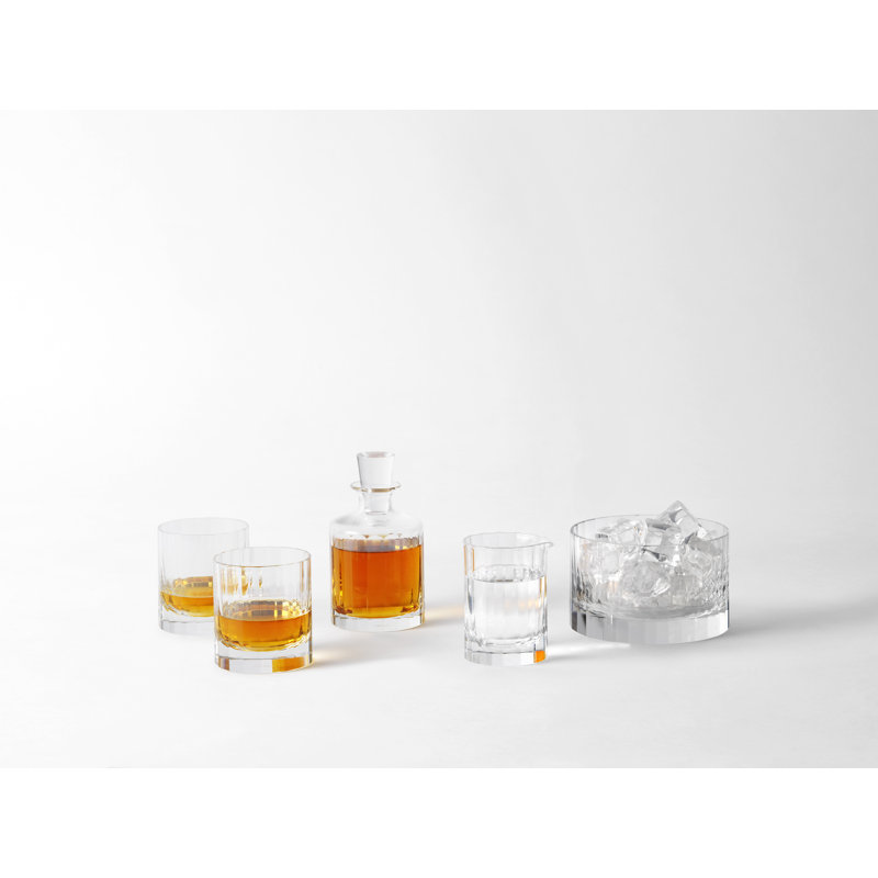 Fluted Collection Crystal Glass Whiskey Decanter