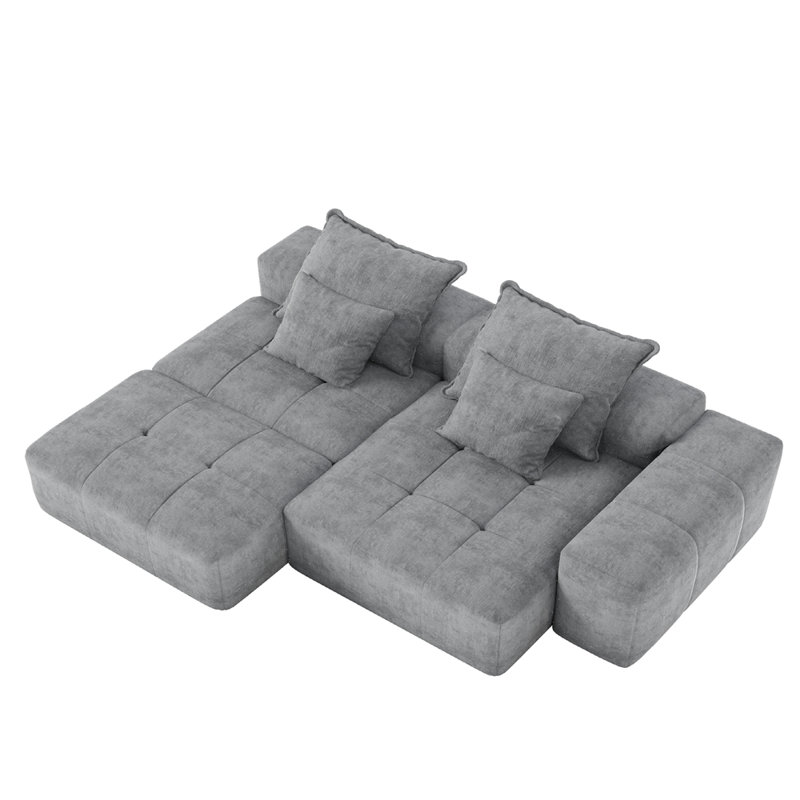 Canapé modulaire surdimensionné Modern, Gris