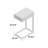 Accent Table C-shaped, End, Side, Snack, Storage Drawer, Living Room, Bedroom, Metal-1070752806-985616481