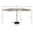 Kirkbride 181'' x 106'' Outdoor Double-Sided Rectangular Market Umbrella With Base Patio Umbrella-1188731804