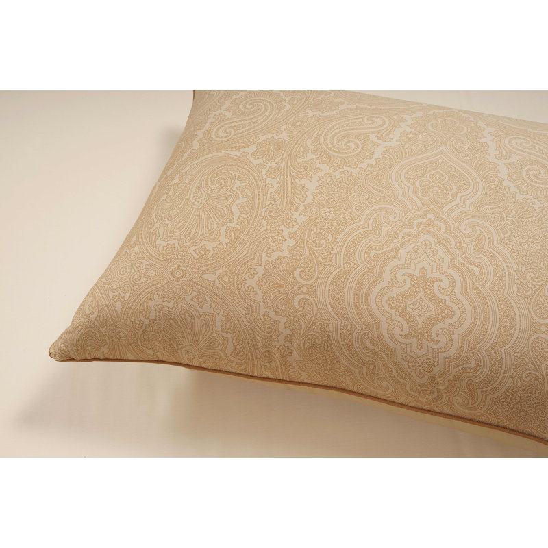 Lyon Paisley Duvet Cover Set with Pillowcases, Caramel, Double - 2 Standard Pillowcases