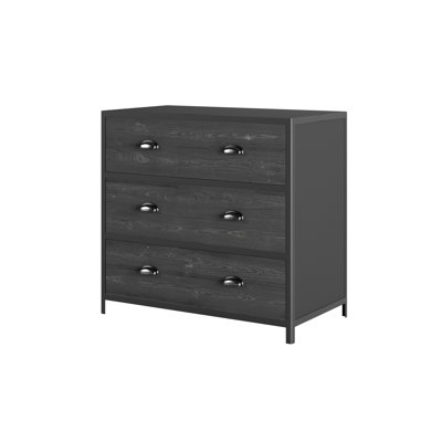 Plumlee Solid Wood 90 cm W Chest of 3 Drawers