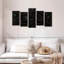 Ensemble de 5 équations sur toile-1017920622