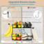Panier de fruits à 2 niveaux pour comptoir de cuisine avec support de séchage pour vaisselle en bambou 1Pcs