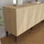 Console élégante, chêne saphir, panneau de particules 100% mélaminé, épaisseur: 0,7 pouce | Conception durable, idéale pour le salon et le vestibule, solution de rangement élégante et fonctionnelle-1752664757