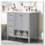 Meuble-lavabo moderne de 36 pouces avec lavabo en céramique et tablette ouverte-1174523705