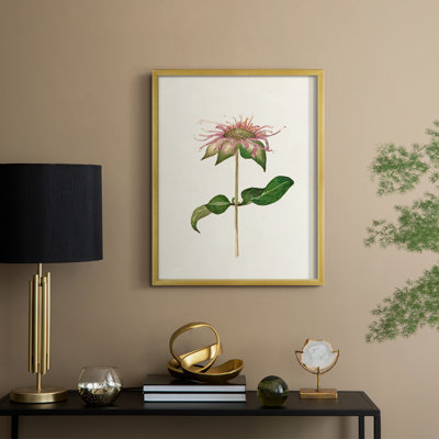 Mauve Garden Flowers V, reproduction encadrée - bois massif