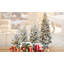 Flocked Christmas Tree with Pot Base and LED Lights, Featuring Realistic Tips and Pine Cones, Ideal for Tabletop and Home Decor-911068473