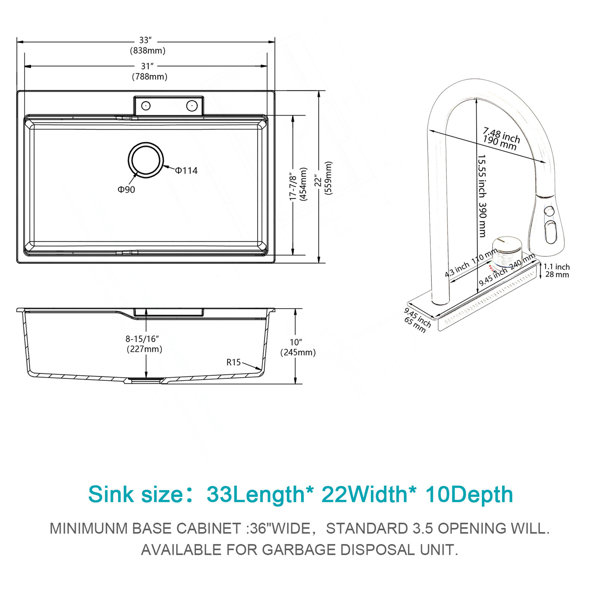 Dimensions du produit