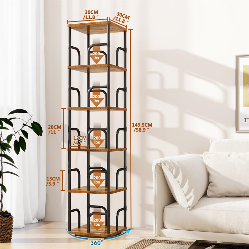 150cm H x 30cm W Metal Bookcase