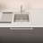 Compact Drop-In Kitchen Sink – Stainless Steel