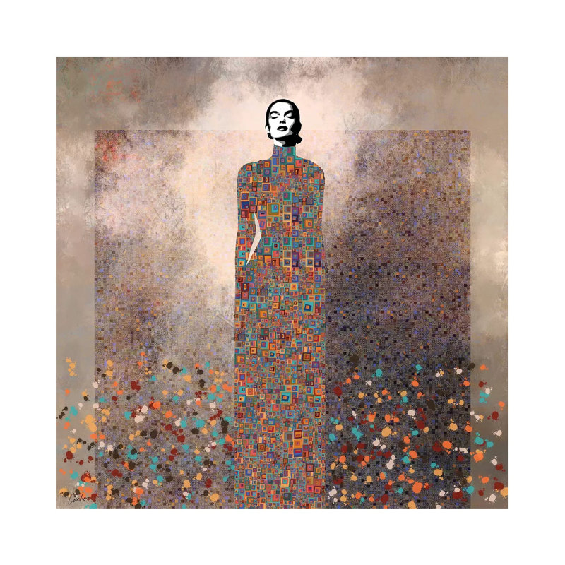 «This Is My Music» par Jose Cacho - reproduction d'art, Toile tendue, Pas de tapis, H 12 po x l 12 po x P 0,75 po