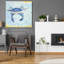 «Blue Crab VI» par Phyllis Adams, art mural en verre acrylique-101650170