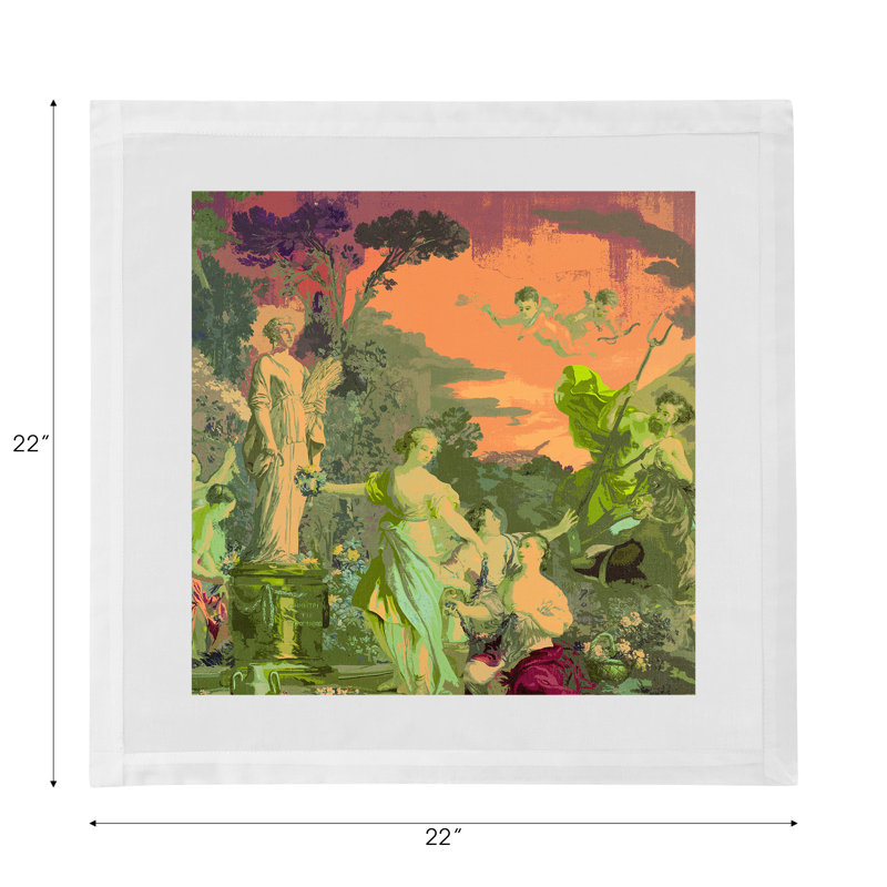 Cyprus Picnic Cotton Sateen Dinner Napkins